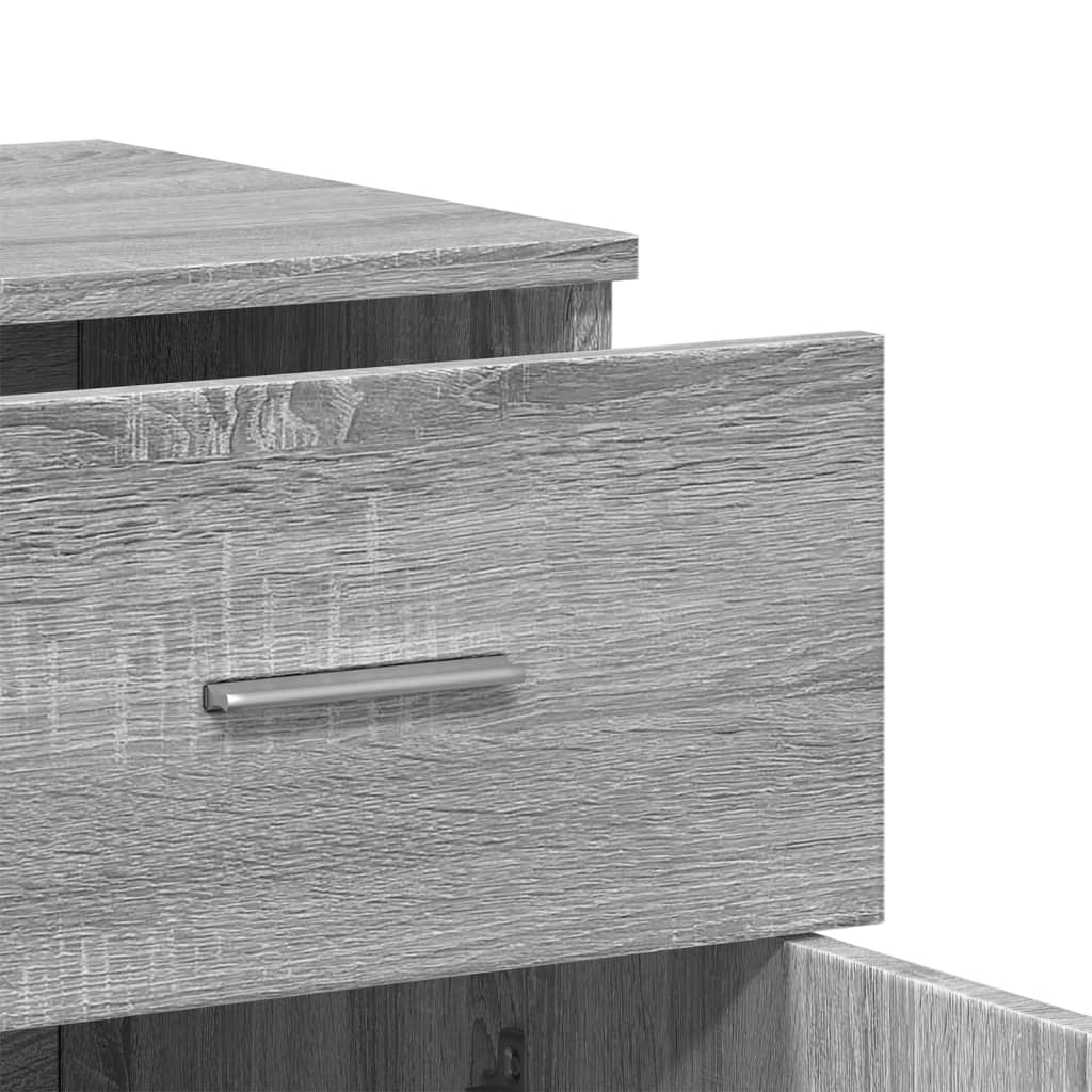 HKH Aparador Moderno de derivados de Madera 79 X 38 X 80 Cm - Gris Sonoma