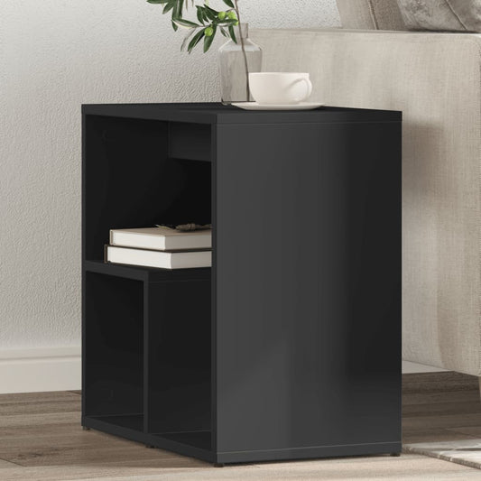 HKH Juego de 2 Mesas Auxiliares de Madera - Negro
