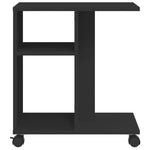 HKH Mesa de Apoio com Rodas em Derivados de Madeira - Preto