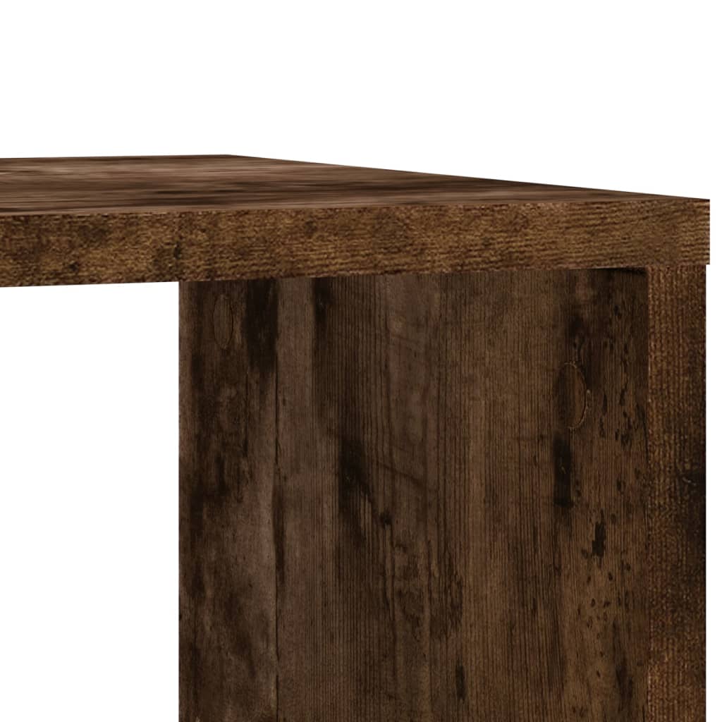 Mesa auxiliar HKH con ruedas, en roble ahumado y derivados de la madera