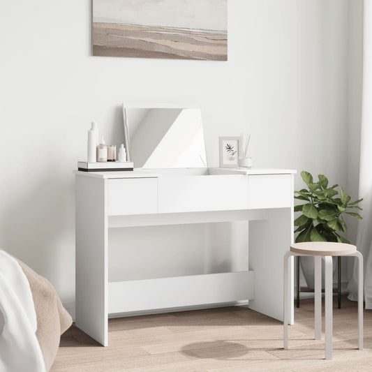 HKH Toucador com Espelho - 100x45x76 Cm - Branco