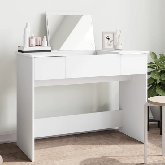 HKH Toucador com Espelho - 100x45x76 Cm - Branco
