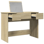 HKH Tocador con Espejo Color Roble Sonoma - 100x45x76 Cm