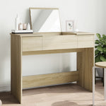 HKH Tocador con Espejo Color Roble Sonoma - 100x45x76 Cm