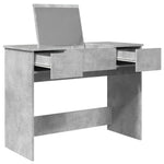 HKH Toucador com Espelho em Cimento - 100x45x76 Cm - Cinzento