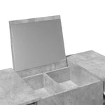 HKH Toucador com Espelho em Cimento - 100x45x76 Cm - Cinzento