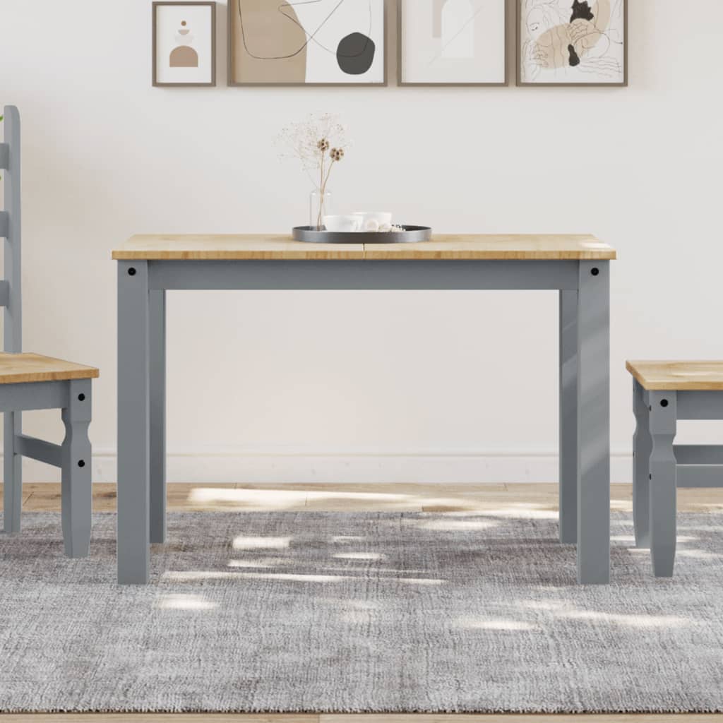 HKH Mesa de Comedor Panamá Maciza Gris en Pino