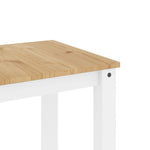 HKH Mesa de Jantar Panama Maciço Branco em Pinho
