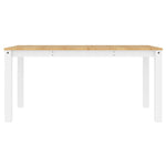 HKH Mesa de Jantar Panama Maciço Branco em Pinho