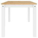 HKH Mesa de Jantar Panama Maciço Branco em Pinho
