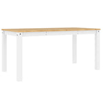 HKH Mesa de Jantar Panama Maciço Branco em Pinho
