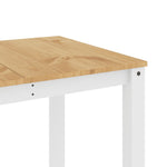 HKH Mesa de Jantar Panama Maciço Branco em Pinho