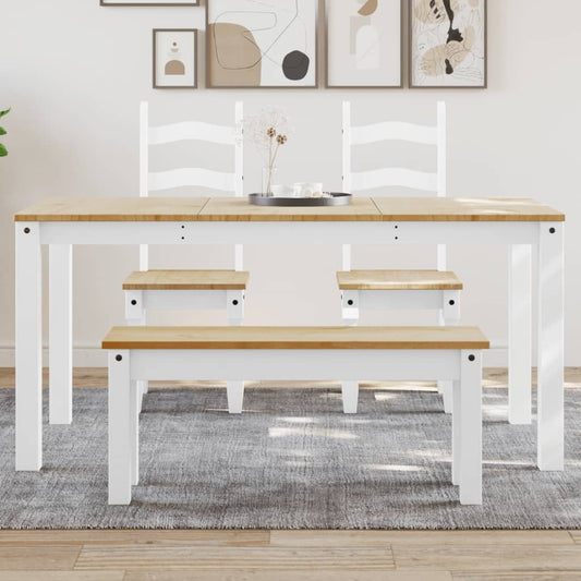Mesa de Comedor HKH Panamá Maciza Blanca de Pino