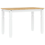 HKH Mesa de Jantar Corona Madeira Maciça Branco em Pinho