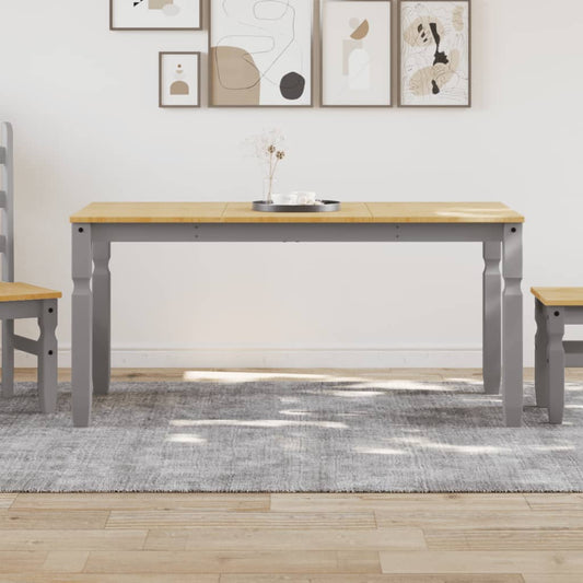 HKH Mesa de Comedor Corona de Pino Macizo - Gris
