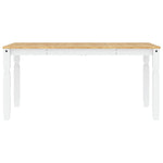 HKH Mesa de Jantar Corona Madeira Maciça Branco em Pinho