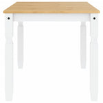 HKH Mesa de Jantar Corona Madeira Maciça Branco em Pinho