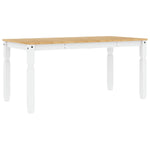 HKH Mesa de Jantar Corona Madeira Maciça Branco em Pinho