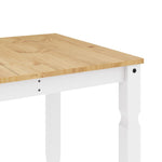 HKH Mesa de Jantar Corona Madeira Maciça Branco em Pinho