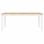 HKH Mesa de Jantar Corona em Pinho Maciço - Branco