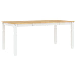HKH Mesa de Jantar Corona em Pinho Maciço - Branco