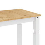 HKH Mesa de Jantar Corona em Pinho Maciço - Branco