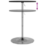 HKH Mesa de Bar em Derivados de Madeira/ Cromado Preto em Aço
