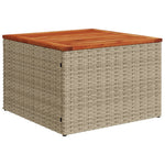 HKH 5 Pcs Conjunto de Sofás P/ Jardim com Almofadões Vime Pe - Bege