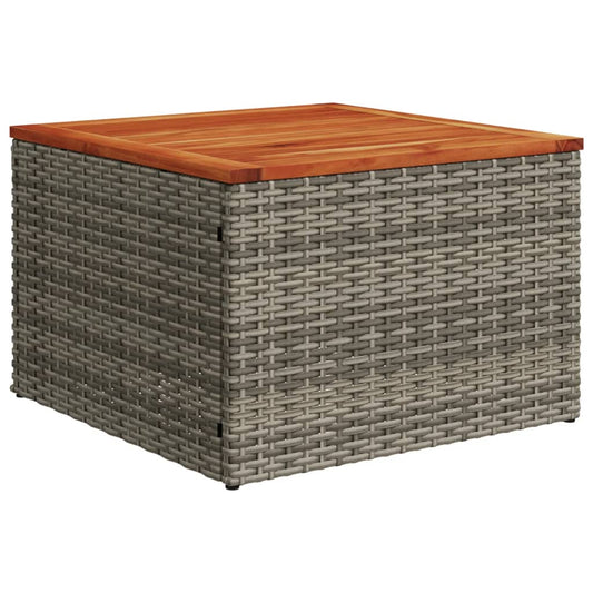 HKH 6 Pcs Conjunto Sofás de Jardim com Almofadões Vime - Cinzento