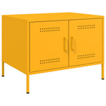 HKH Mesa de Centro Amarelo Mostarda em Aço