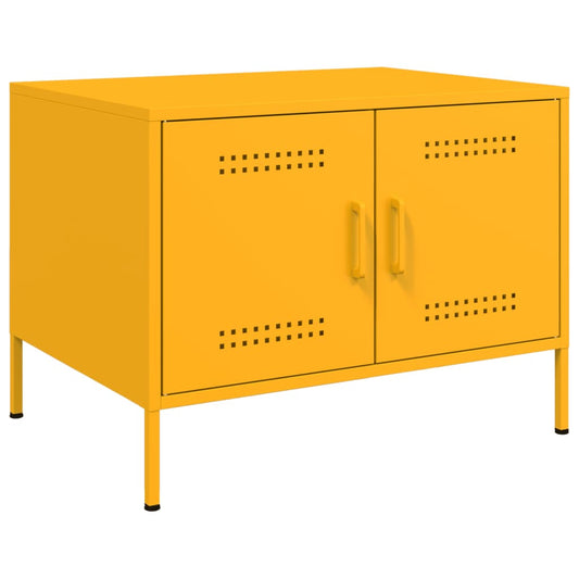 Mesa de centro HKH en acero amarillo mostaza