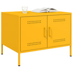 HKH Mesa de Centro Amarelo Mostarda em Aço