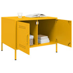 HKH Mesa de Centro Amarelo Mostarda em Aço