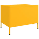 HKH Mesa de Centro Amarelo Mostarda em Aço