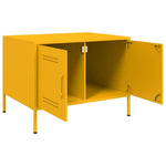 HKH Mesa de Centro Amarelo Mostarda em Aço