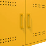 HKH Mesa de Centro Amarelo Mostarda em Aço