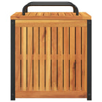 HKH Caixa P/ Almofadões De Exterior 45x45x45/53cm Acácia Maciça/aço - Marrom