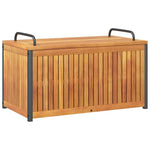 HKH Caixa P/ Almofadões De Exterior 85x45x45/53cm Acácia Maciça/aço - Marrom
