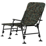 HKH Espreguiçadeira Pesca C/ Pernas Ajustáveis Dobrável Camuflagem - Multicolor