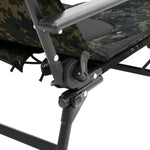 HKH Espreguiçadeira Pesca C/ Pernas Ajustáveis Dobrável Camuflagem - Multicolor
