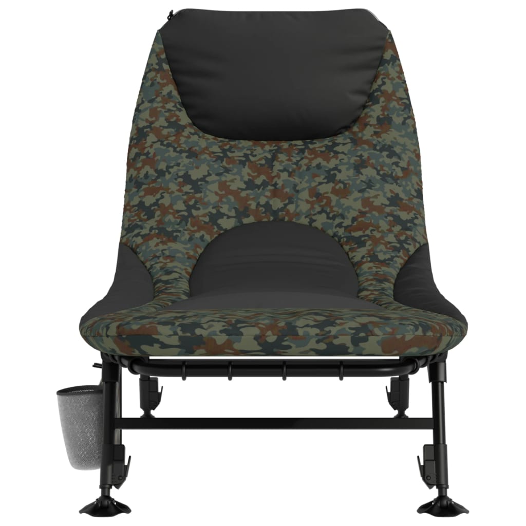 HKH Tumbona Pesca C/ Patas Ajustables Plegable Camuflaje - Multicolor