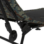 HKH Espreguiçadeira Pesca C/ Pernas Ajustáveis Dobrável Camuflagem - Multicolor