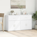 HKH Aparadores de 2 piezas, moderno, de madera contrachapada, 60 x 31 x 70 cm - Blanco
