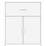 HKH Aparadores de 2 piezas, moderno, de madera contrachapada, 60 x 31 x 70 cm - Blanco