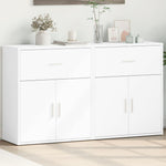 HKH Aparadores de 2 piezas, moderno, de madera contrachapada, 60 x 31 x 70 cm - Blanco
