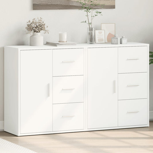 HKH Aparadores 2 Peças Moderno em derivados de Madeira 60 X 31 X 70 Cm - Branco