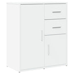 HKH Aparadores de 2 piezas, moderno, de madera contrachapada, 60 x 31 x 70 cm - Blanco