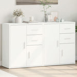 HKH Aparadores de 2 piezas, moderno, de madera contrachapada, 60 x 31 x 70 cm - Blanco