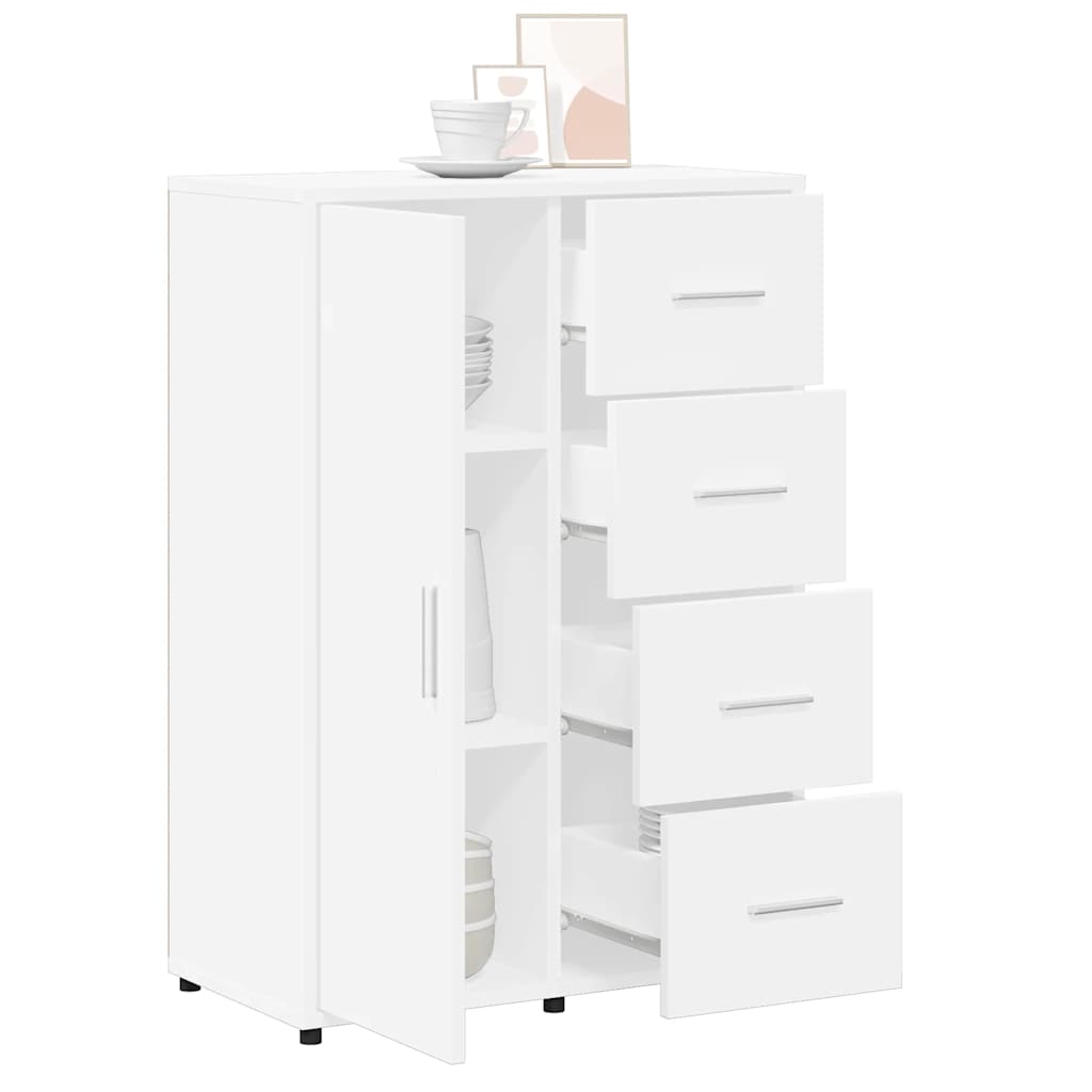 HKH Aparadores de 2 piezas, moderno, de madera contrachapada, 60 x 31 x 84 cm - Blanco