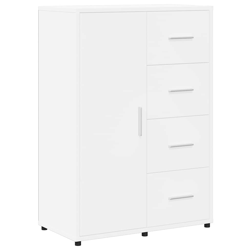 HKH Aparadores de 2 piezas, moderno, de madera contrachapada, 60 x 31 x 84 cm - Blanco